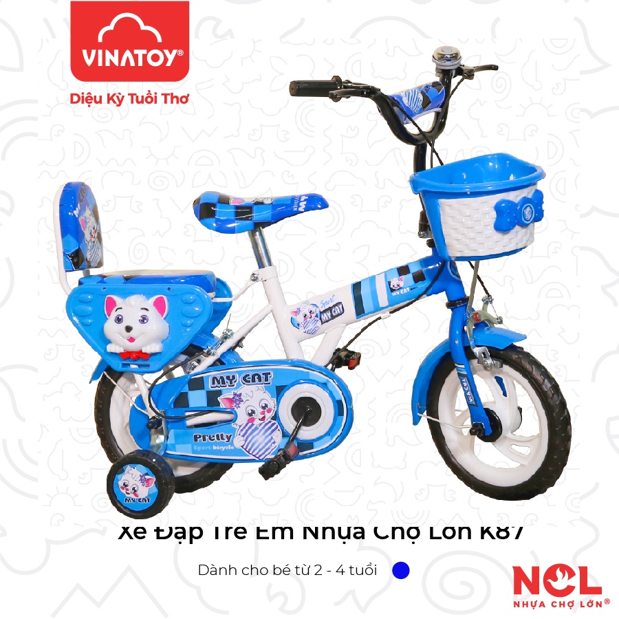 Xe đạp trẻ em Nhựa Chợ Lớn K87 - M1609-X2B - Cho Bé Từ 2 đến 4 Tuổi