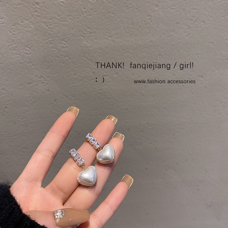 Khuyên Tai Hình Nàng Tiên Cá Đính Đá Zircon Phong Cách Hàn Quốc Sang Trọng Thời Trang 2022 S925