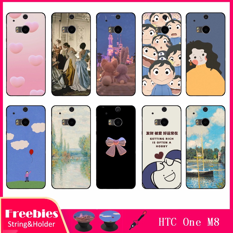 Ốp điện thoại Kèm Giá Đỡ Và Dây Đeo Cho HTC One M8
