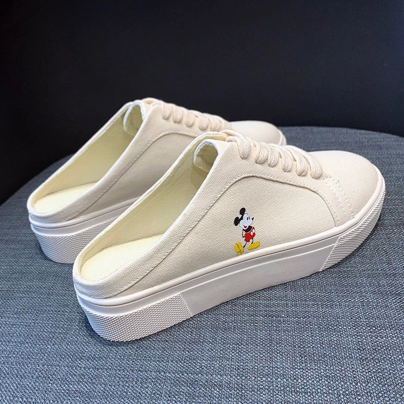 Giày sục Mickey không gót siêu tiện lợi