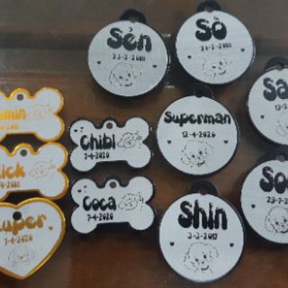 Combo 10 thẻ tên thú cưng