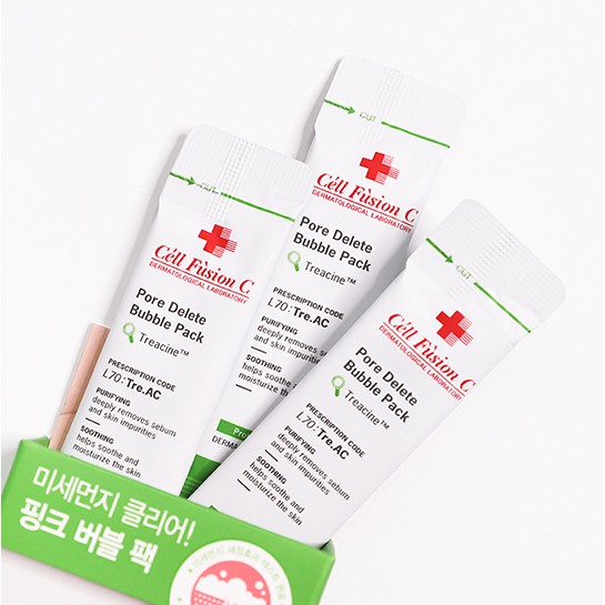 1 Gói Mặt nạ sủi bọt làm sạch thải độc da CELL FUSION C PORE DELETE BUBBLE MASK