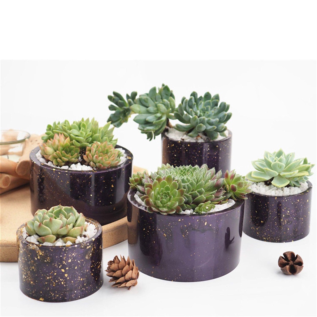 Khuôn Nhựa Resin Làm Chậu Hoa / Trang Sức Thủ Công 1 Cái