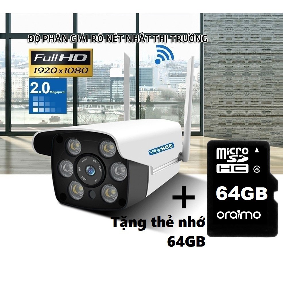 [Tặng thẻ nhớ 64GB] Camera Yoosee - Camera yoosee ngoài trời - Camera an ninh - Camera wifi