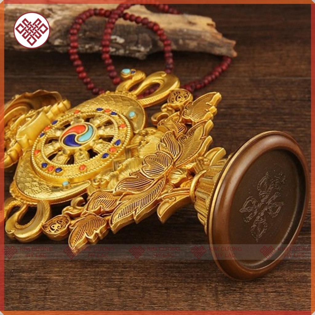 Tám Biểu Tượng Cát Tường Hợp Nhất Mật Tông [ Kim Cương Hỷ Lạc]