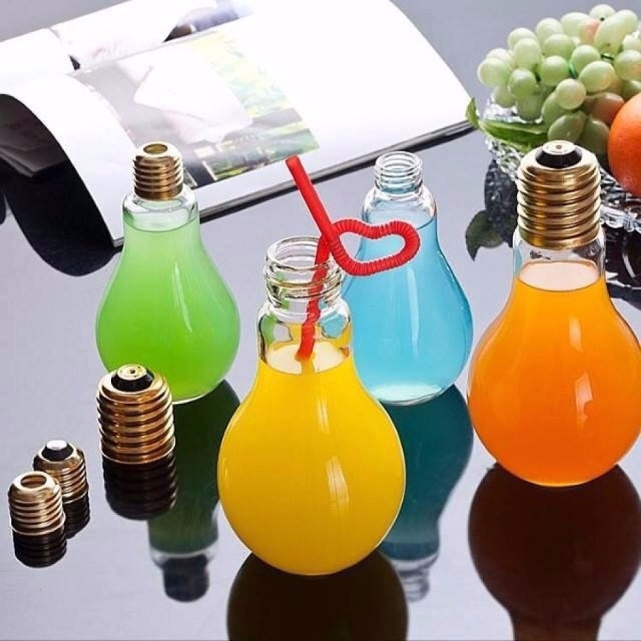 Ly thủy tinh hình bóng đèn 300ml