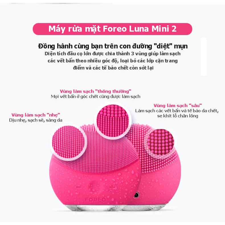 Máy rửa mặt Foreo Luna Mini 2 - Máy Massage Mặt Cầm Tay Cao Cấp