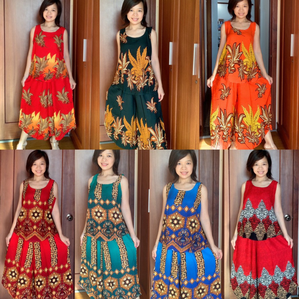 Bộ Tole Thái kiểu ống loe chất siêu mát