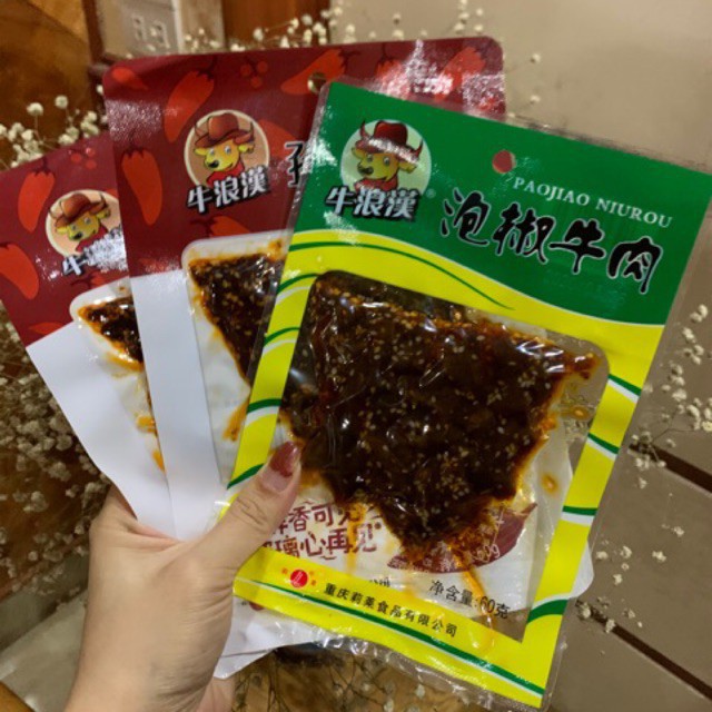 [BÃO SALE] Thịt Bò Khô Trùng Khánh Ướp Vị Siêu Ngon - Gói To 60gr | BigBuy360 - bigbuy360.vn