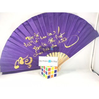 Quạt tay thư pháp loại lớn