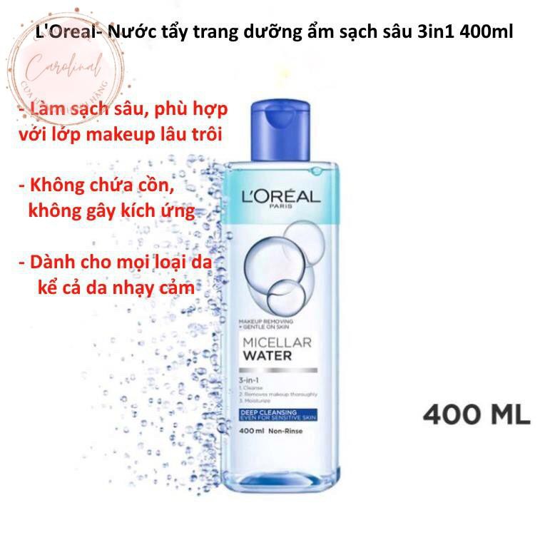 Nước tẩy trang Loreal L'Oreal Paris Micellar Water