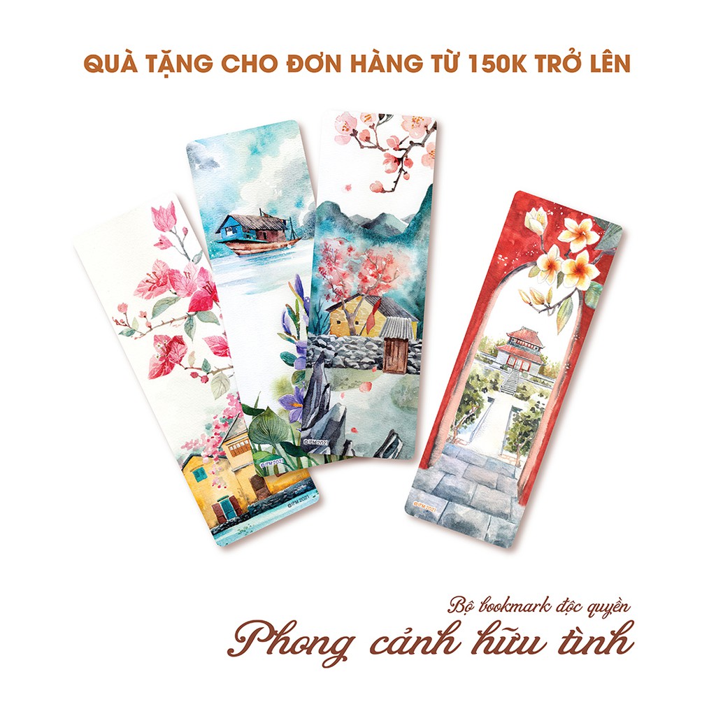 [Book Gift] - Bộ Bookmark Cổ Phục Bên Hoa/ Sơn Thủy Hữu Tình - IPM