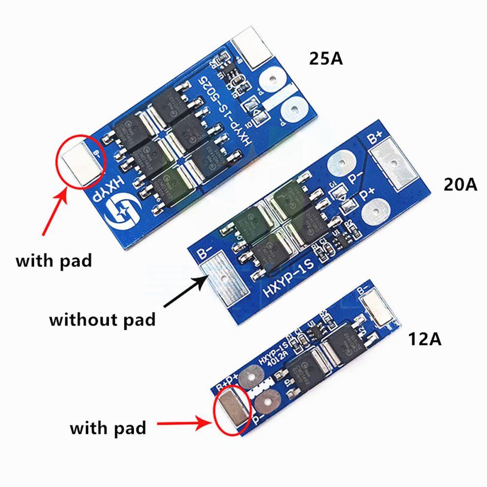 Bảng Mạch Sạc Pin Lithium 12A 20A 25A 3.7V 1S 2S 3S Hai Chức Năng