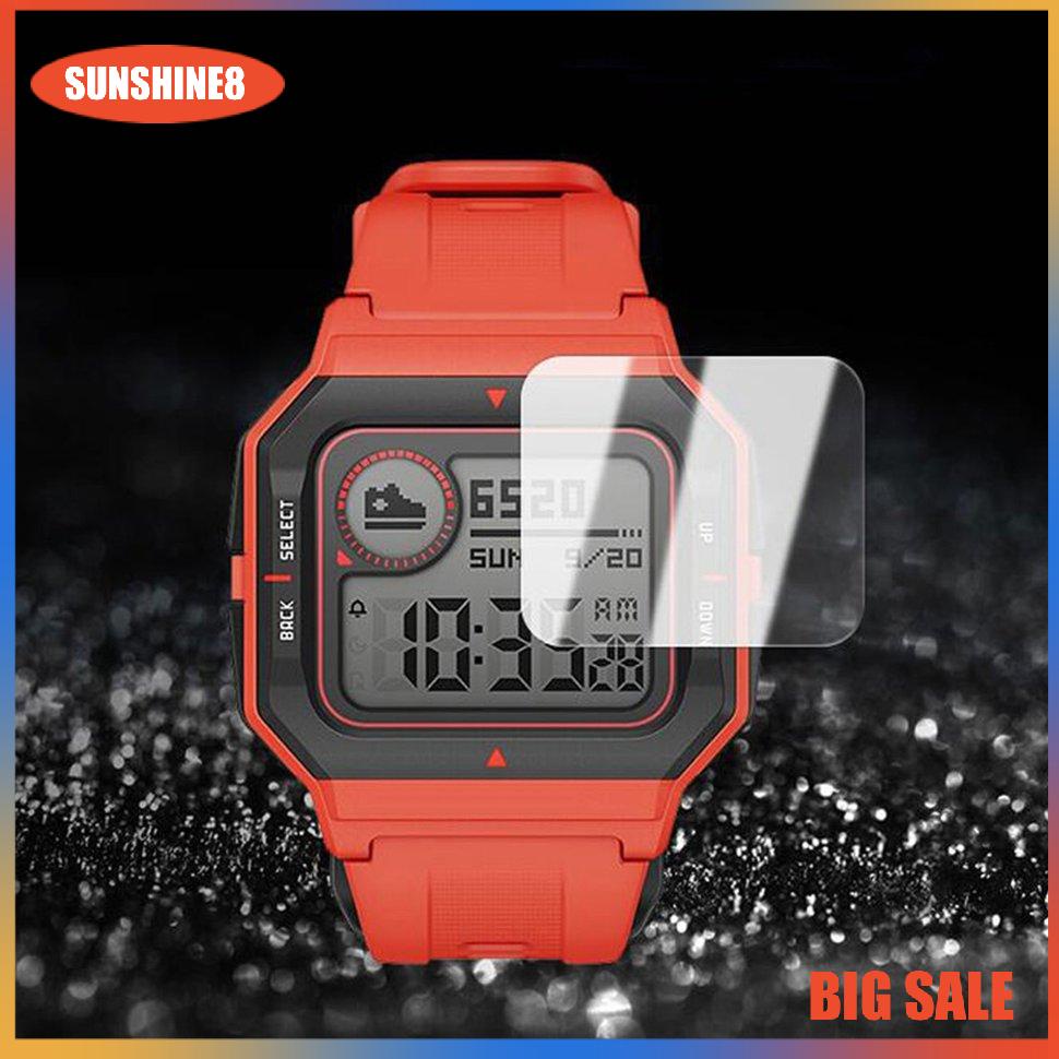 【SUN】Tempered Glass Clear Protective Film Guard Sport Smart Watch Protective Film