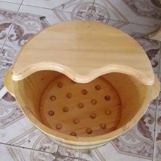 Chậu gỗ ngâm chân có lắp