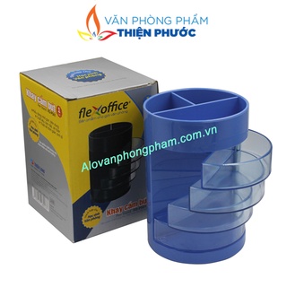 Hộp cắm bút thiên long fo-ps01/ps02 dạng xoay & mở ngang thiện phước