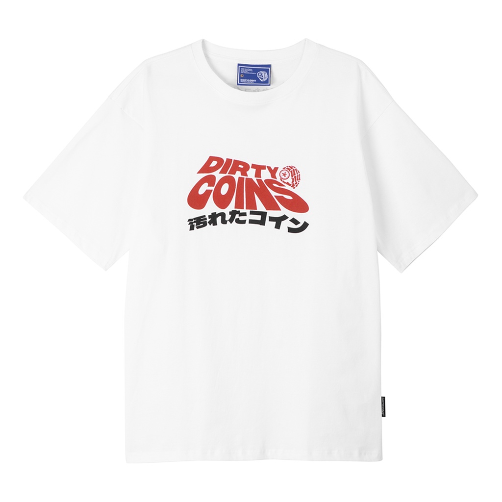 DirtyCoins Áo thun Wavy Logo T-Shirt - White