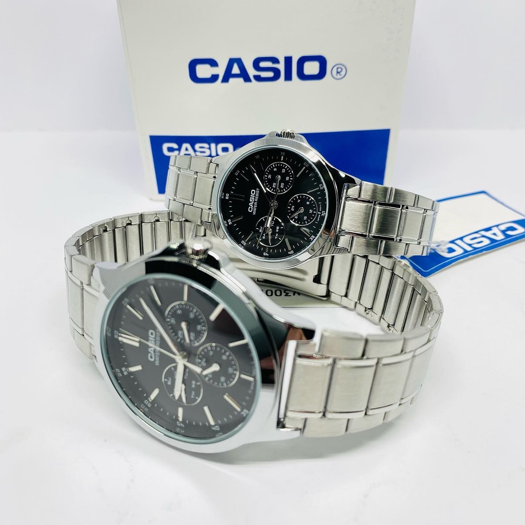 Đồng Hồ Casio Nam Dây Kim Loại MTP-V300D-1AUDF Chính Hãng