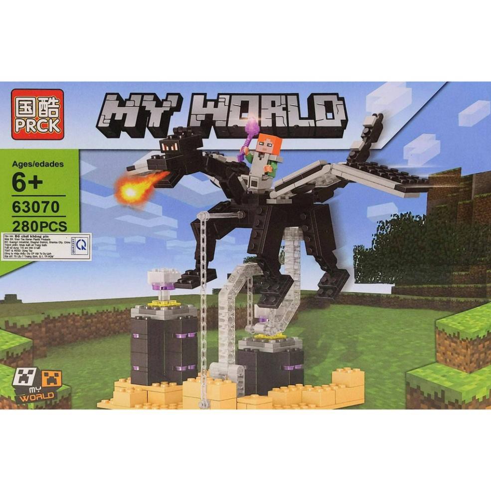 Bộ LEGO Minecraft 280 miếng ghép - Lắp ráp mô hình MY WORLD