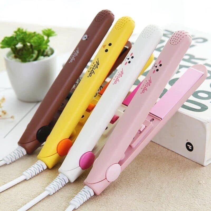 Máy duỗi tóc, làm xoăn mini Make Time là tóc thẳng đẹp tạo kiểu tóc đa năng giao màu ib shop