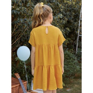 Váy Muslin cộc tay