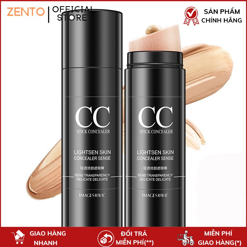 Kem nền che khuyết điểm CC làm sáng hồng da kem nền dưỡng da chống nắng bảo vệ da Zentop