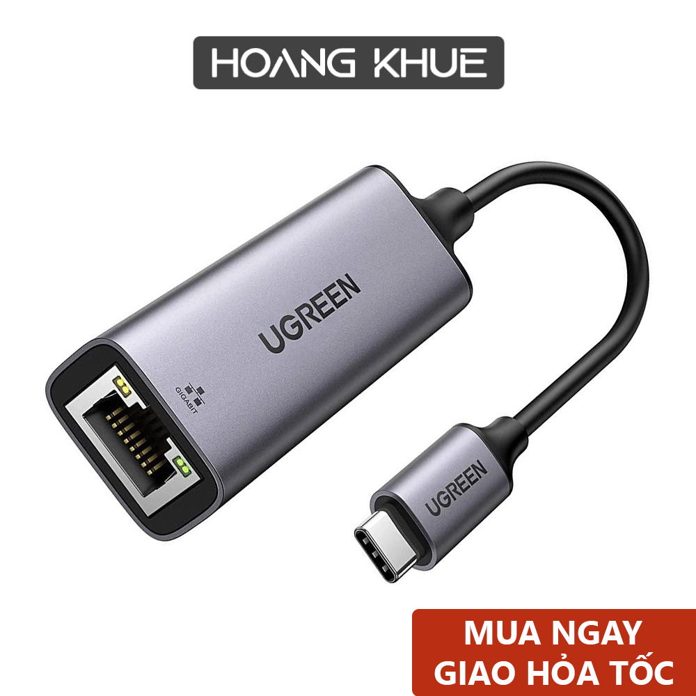 Bộ chuyển đổi mạng USB type C sang mạng LAN 1Gbps RJ45 UGREEN CM199