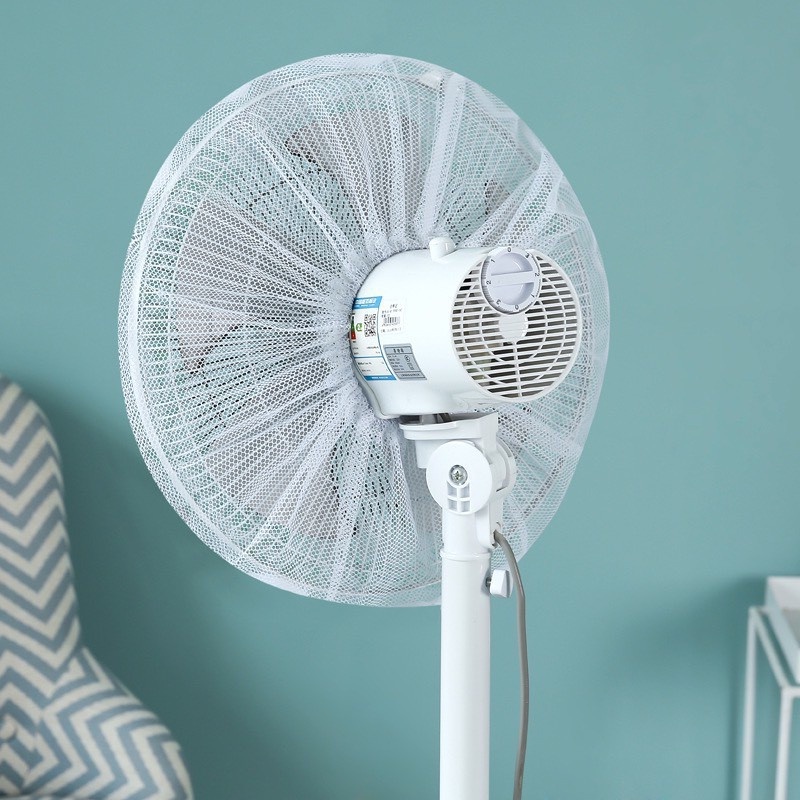 Lưới bọc quạt hình thú ngộ nghĩnh Dễ Thương An Toàn cho bé / Lưới Vải Bọc Lồng Quạt Có Dây Rút Họa Tiết Đáng Yêu
