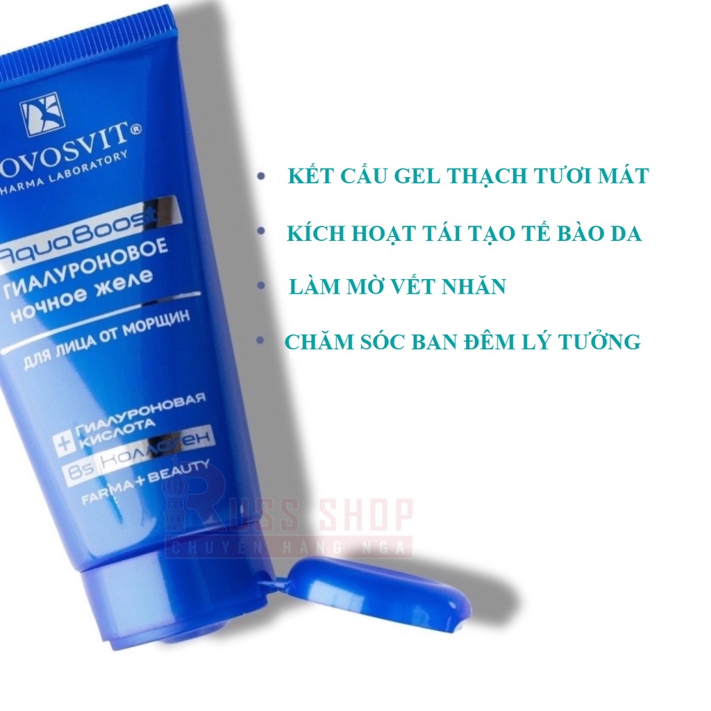 Gel Thạch Cấp Nước Novosvit HA + B5 Aqua Boost - NOVOSVIT Pharma Laboratory