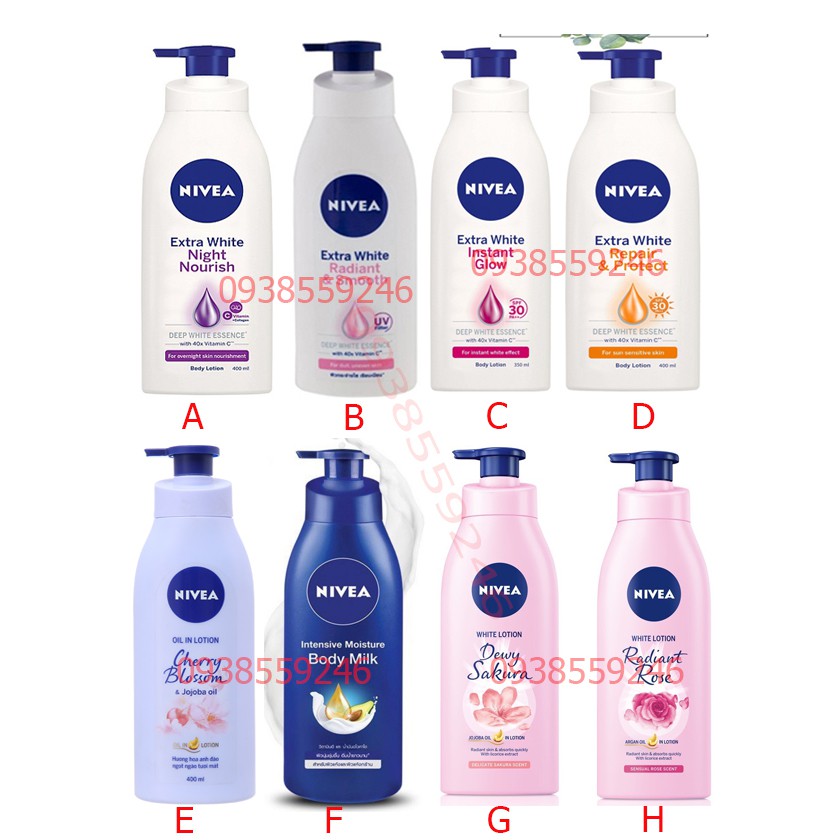 Dưỡng Thể Nivea NGày (Hoặc Đêm) 350ml