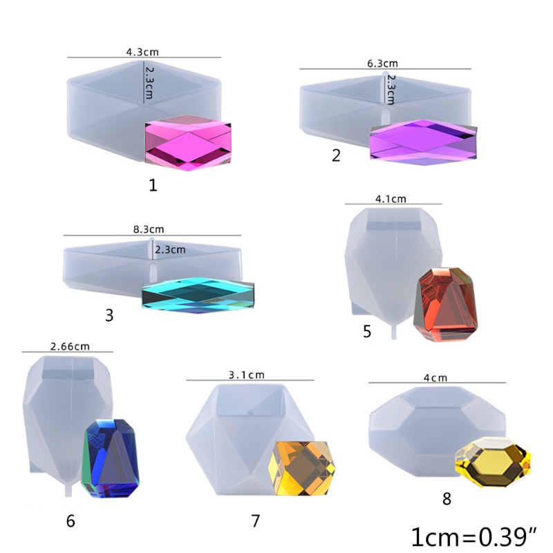 Khuôn Silicone Làm Đồ Trang Sức Hình Khối Xây Dựng DIY