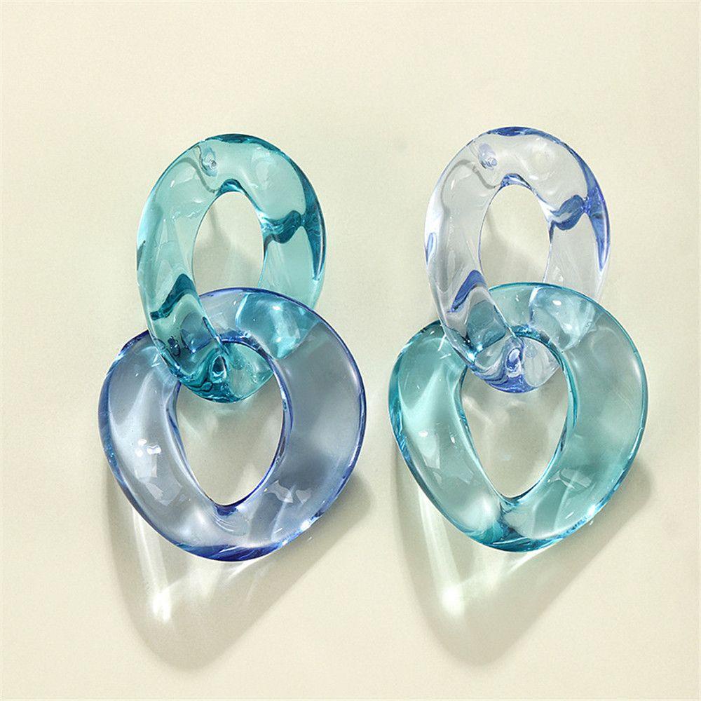 Khuyên Tai Dạng Chuỗi Bằng Acrylic Phong Cách Thời Trang Chất Lượng Cao