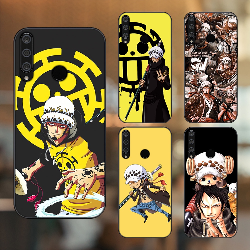 Ốp lưng Huawei Y6P viền đen in hình Law One Piece
