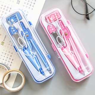 M&G Bộ thước kẻ compa chuyên dụng học toán hình cho học sinh,bộ compa họa tiết hoạt hình xinh xắn dành cho học sinh