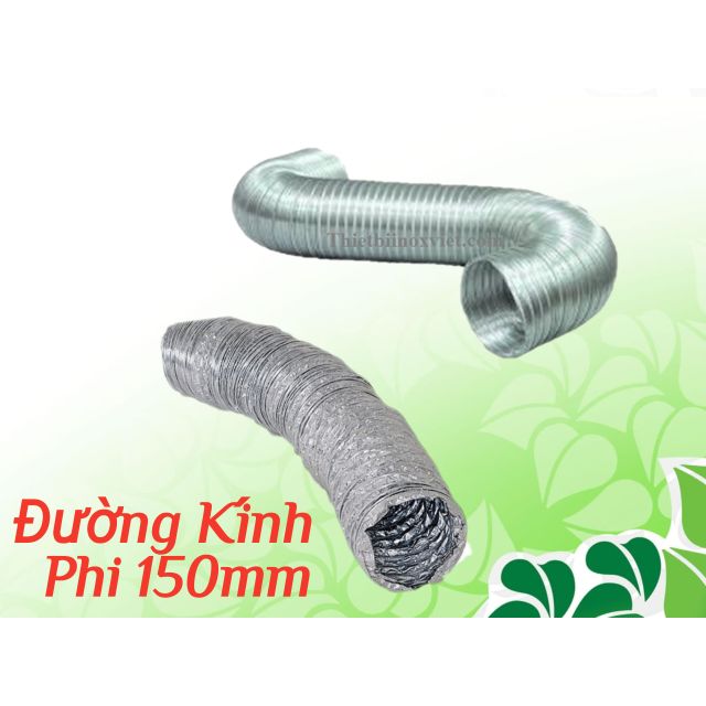 Ống Bạc Giảm Ồn Dùng Cho Máy Hút Mùi PHI 150mm