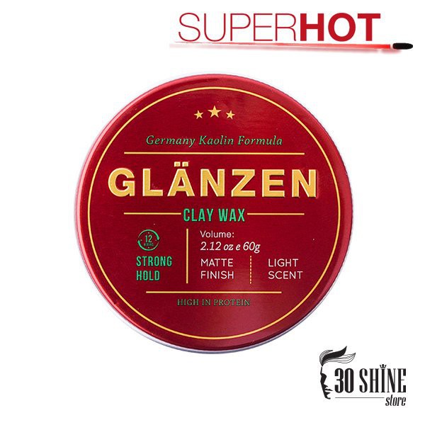 Sáp vuốt tóc Glanzen - Kẻ thù mồ hôi dầu