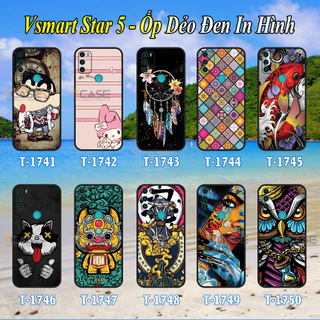 Ốp lưng Vsmart Star 5 - Ốp dẻo đen in hình Tổng Hợp Mẫu Đẹp