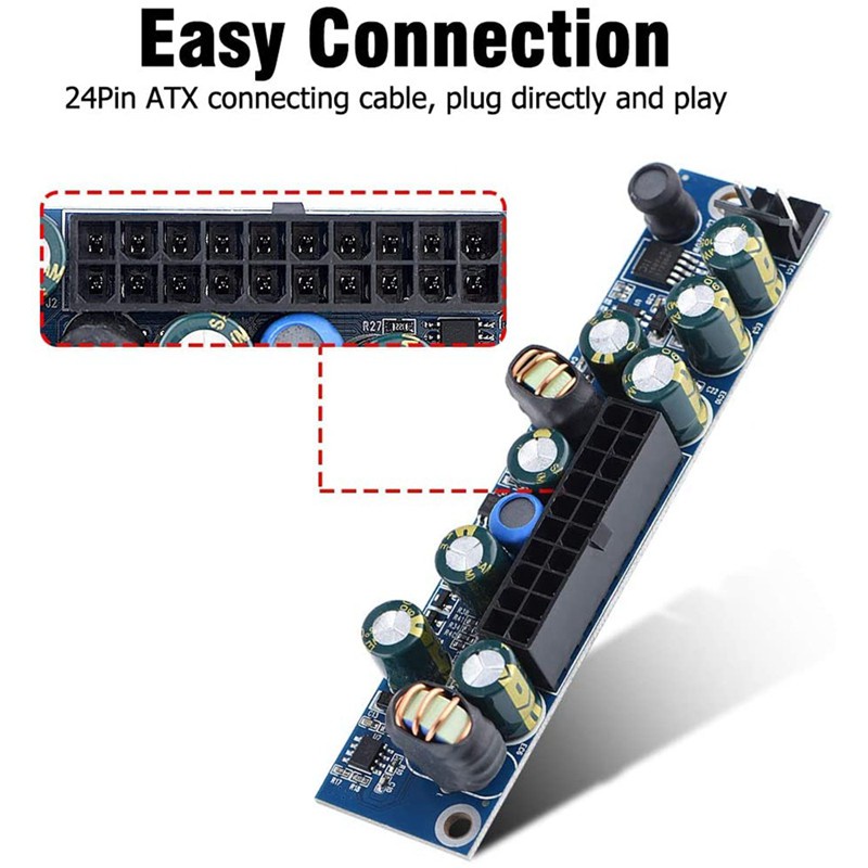 Công Tắc 120w Dc Atx Psu 12v Psu 24pin Realan 1007 Mini Itx Dc Sang Atx Pc Cho Mini Itx Ốp