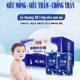 Bỉm Youli nội địa Trung,bỉm quần size  M92, L84, XL80