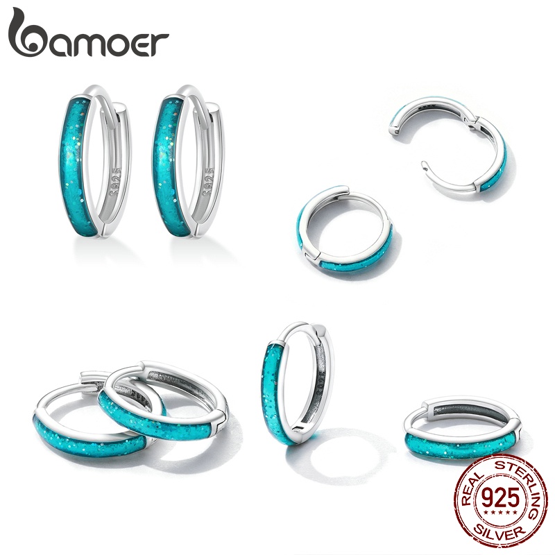 Set bông tai BAMOER BSE603 bằng bạc 925 thời trang cho nữ