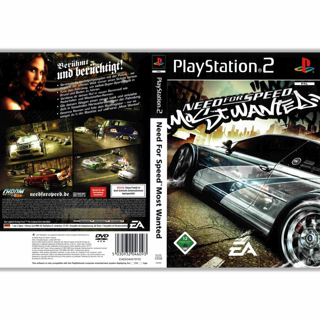 Cassette Ps2: Need cho tốc độ: Most Wanted (nhiên bản nhà máy)