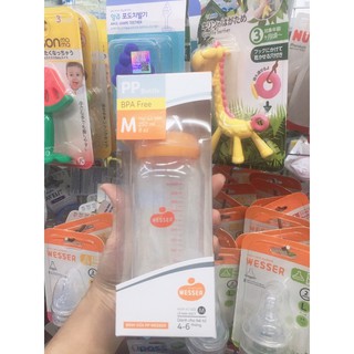 Bình Sữa Wesser cổ hẹp PP 140/250ml