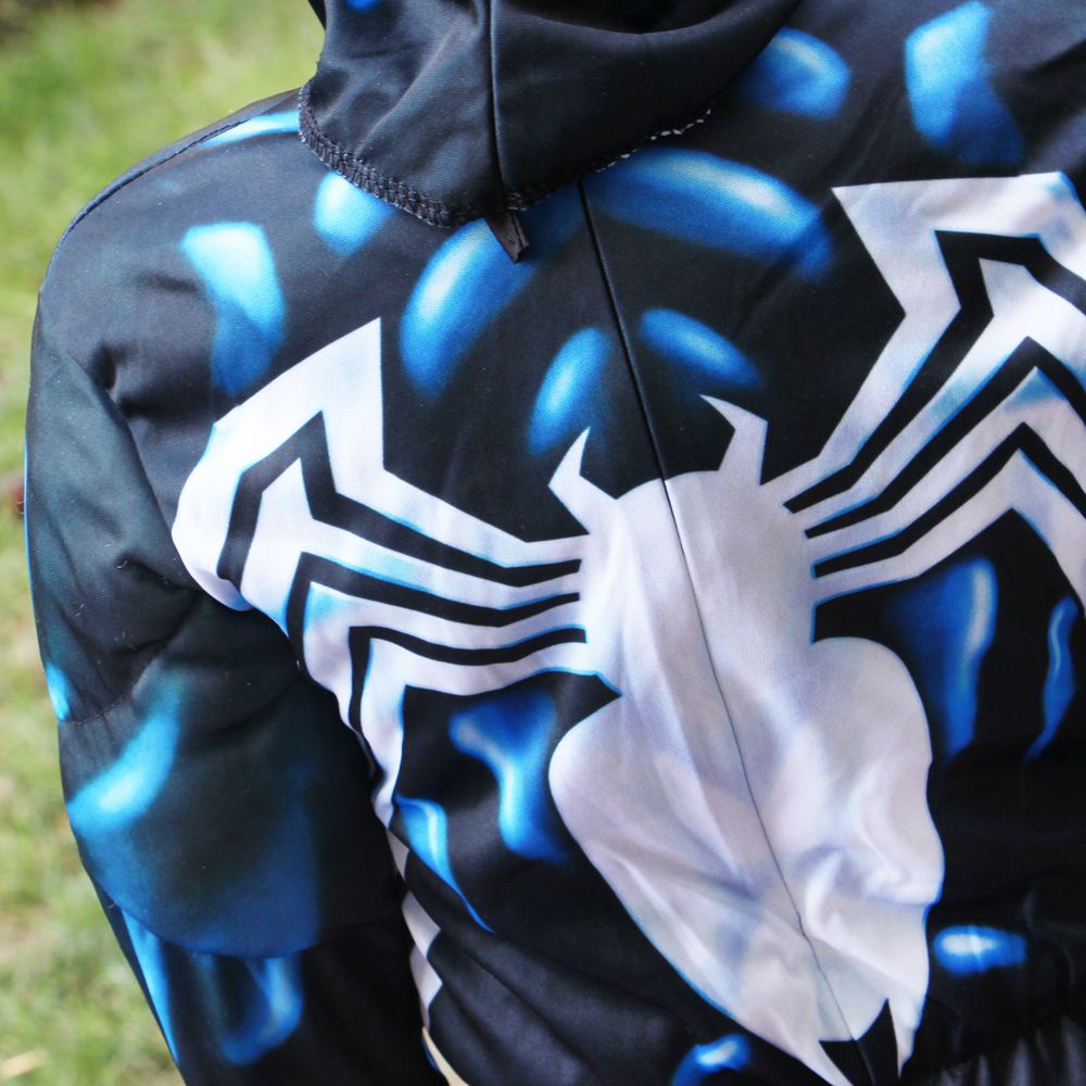 Set kid Venom Symbiosis Cosplay Costume Children Role-Playing Tights Muscle Jumpsuit