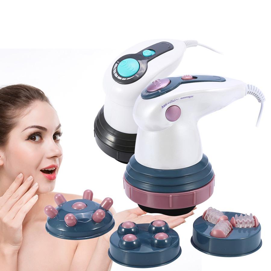 Máy Massage Cầm Tay Body Innovation - 4 Đầu Massage 6 Cường độ chế độ rung lắc thư giãn giảm mỡ hiệu quả