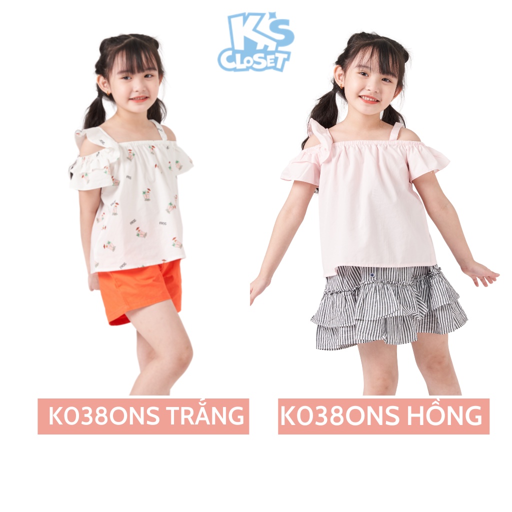 Áo Trễ Vai Cho Bé Gái (03 - 09 Tuổi) K's Closet K380ONS TMMN