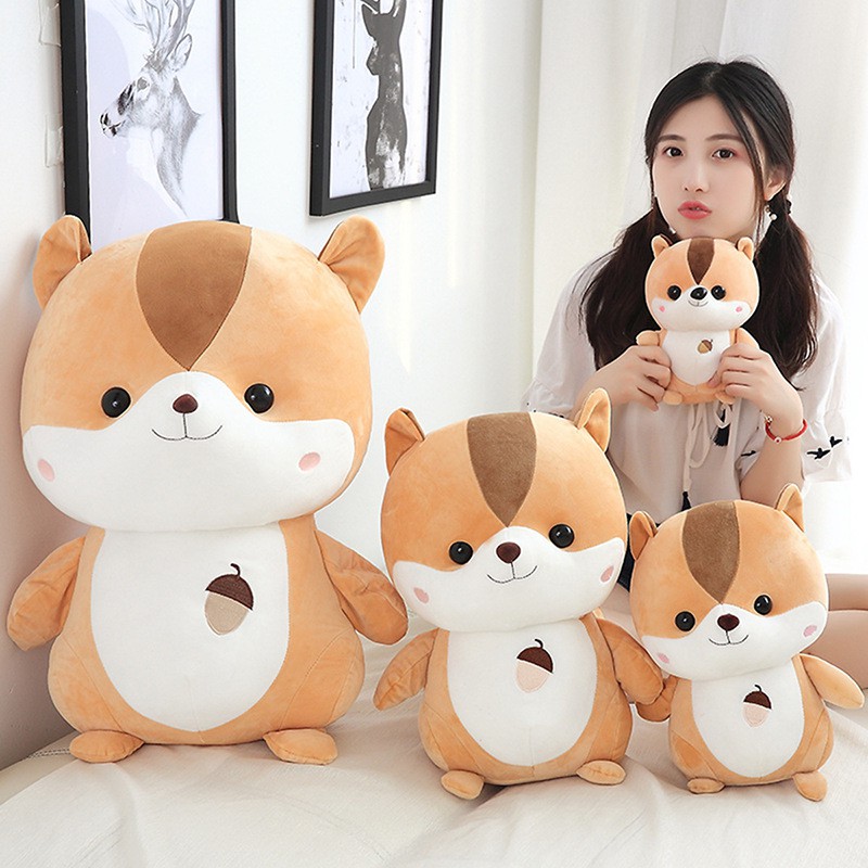 Gấu Bông Sóc Nâu Sóc Xám Dễ Thương Cute 30cm - 50cm