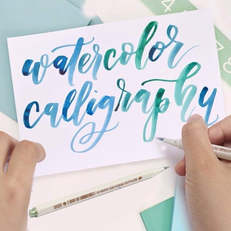 Set 10 Bút Lông Mềm Dùng Để Vẽ Trang Trí Album Thủ Công