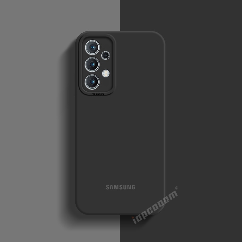 Ốp Điện Thoại Silicon Dẻo Màu Trơn Thời Trang Chống Sốc Cho Samsung Galaxy A52 A52S A73 5G A53 A33 A23 A13 4G A03S A03
