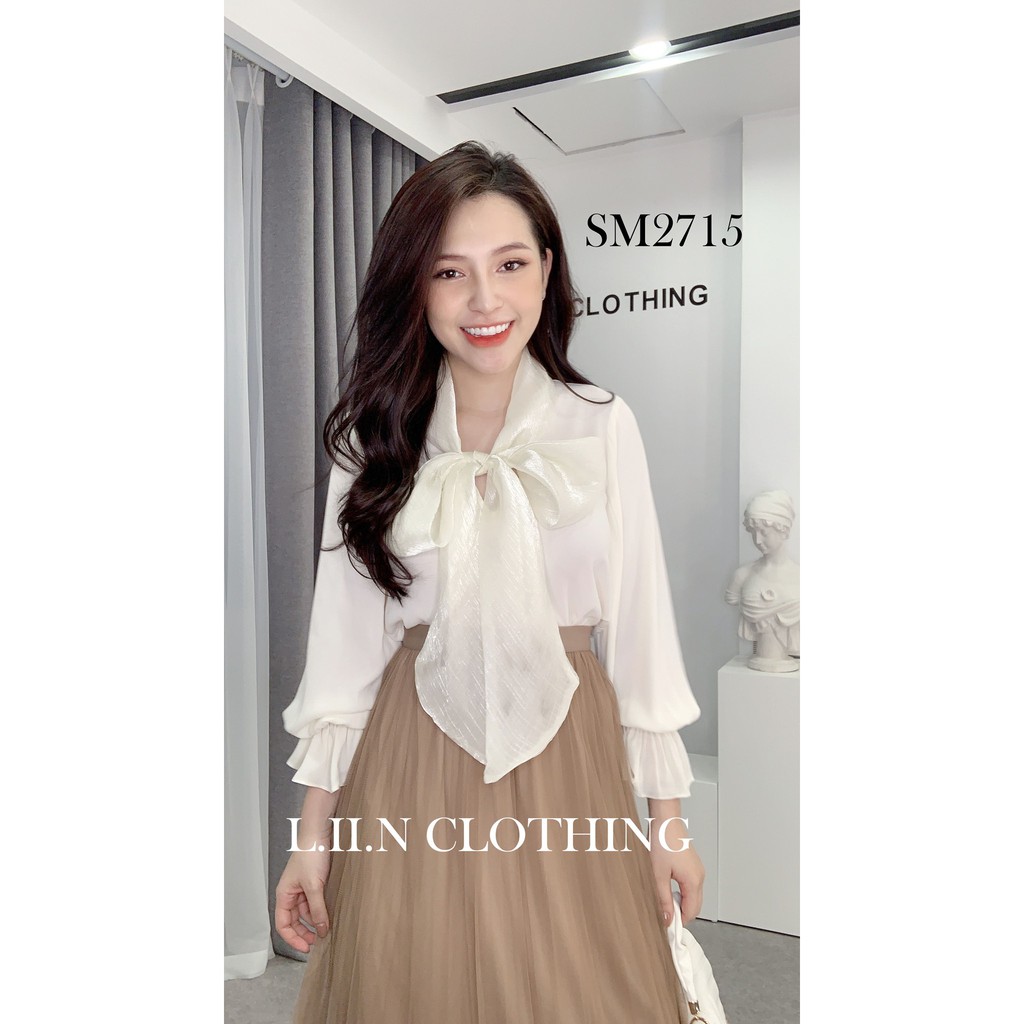 Chân váy LINBI chất vải voan màu nâu cao cấp mềm mại nữ tính Liin clothing J4104 | BigBuy360 - bigbuy360.vn