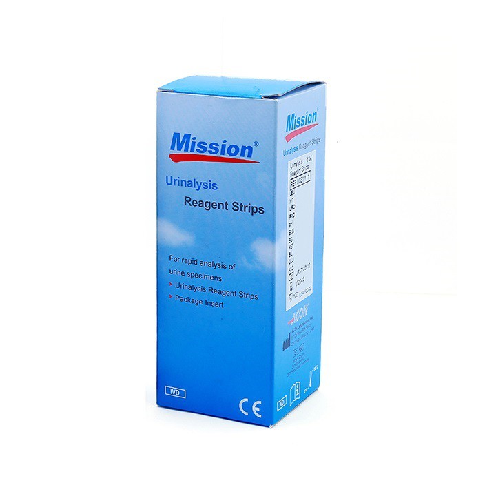 Que nước tiểu ACON Mission 10 thông số hộp 100 test